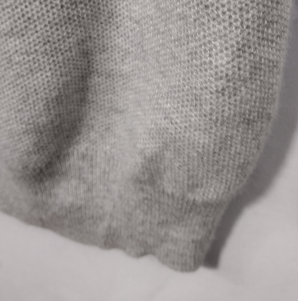 Banana Republic Filpucci Merino Wool Sweater Women's S Gray White Casual Retro - Picture 5 of 9